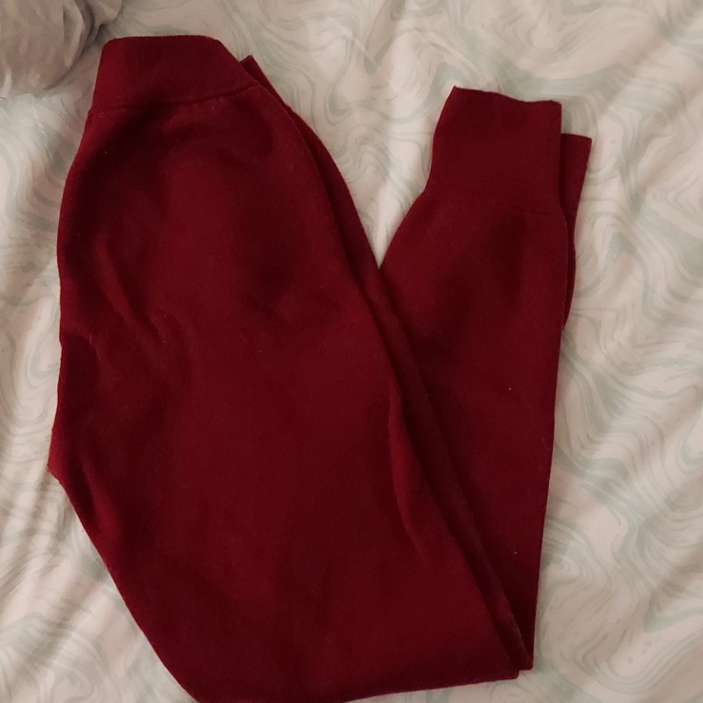 Red elastic waist